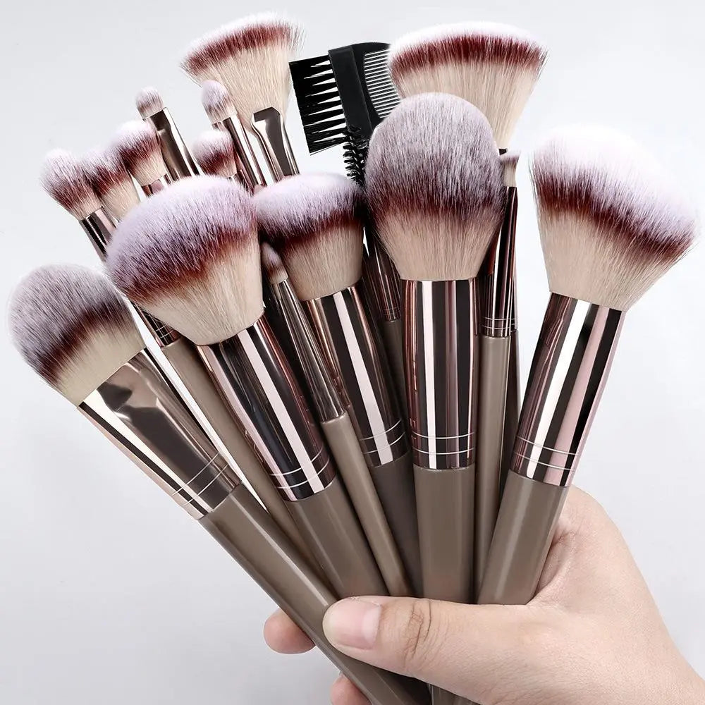 Professional Makeup Brush Set, Cosmetic Brush Set, Includes Foundation Brush, Eyelash Brush, Brow Brush, Eyeshadow Brush, Christmas Halloween Thanksgiving Gift, Makeup Blending Brushes, Makeup Brushes Kit