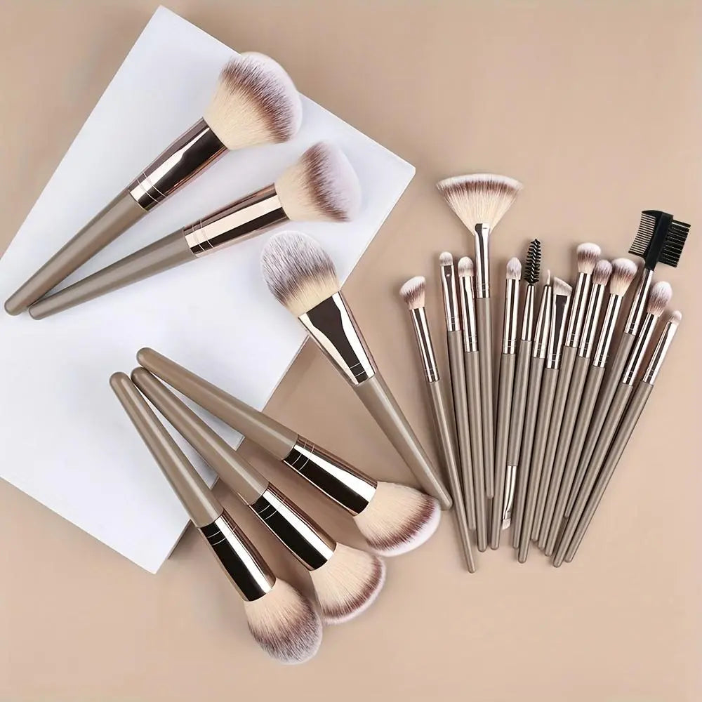 Professional Makeup Brush Set, Cosmetic Brush Set, Includes Foundation Brush, Eyelash Brush, Brow Brush, Eyeshadow Brush, Christmas Halloween Thanksgiving Gift, Makeup Blending Brushes, Makeup Brushes Kit