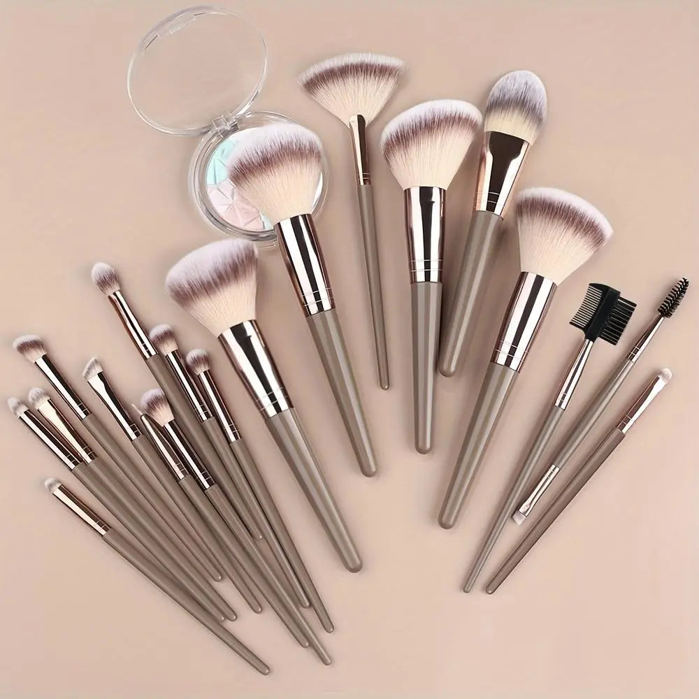 Professional Makeup Brush Set, Cosmetic Brush Set, Includes Foundation Brush, Eyelash Brush, Brow Brush, Eyeshadow Brush, Christmas Halloween Thanksgiving Gift, Makeup Blending Brushes, Makeup Brushes Kit